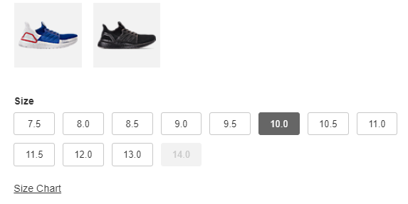 Finishline鞋码