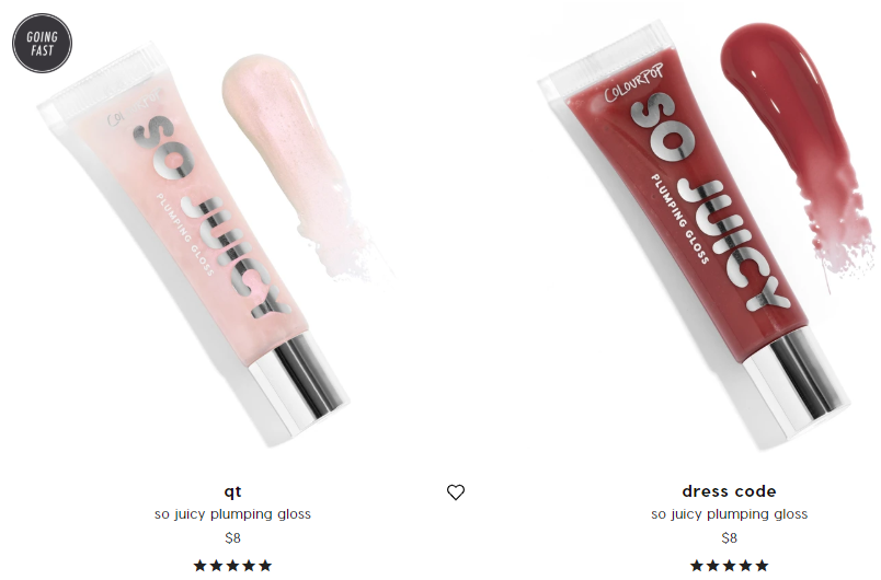 Colourpop so juicy plumping gloss