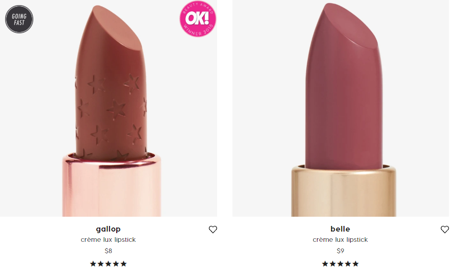 Colourpop lipsticks