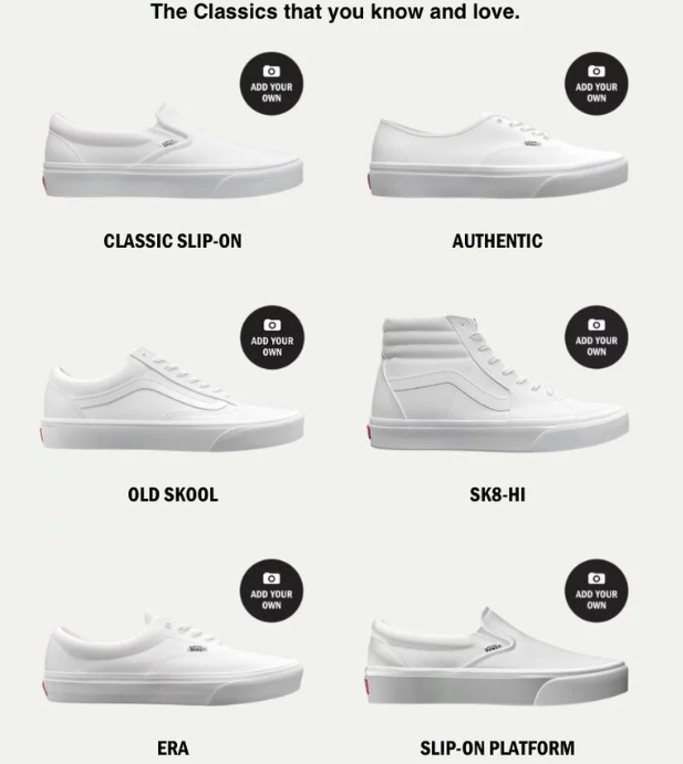 Vans官网专属定制操作流程介绍